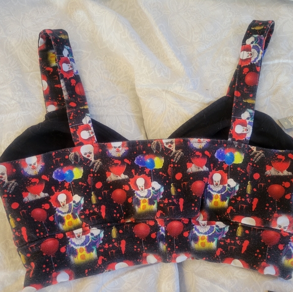 Handmade IT Pennywise scary clown bralette SMALL BAND LARGE BUST - Picture 3 of 3